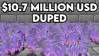 Duping on a PayToWin Minecraft Server 10700000 USD [upl. by Masera]