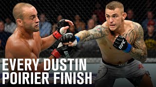 Every Dustin Poirier Finish [upl. by Hcone]