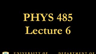 PHYS 485 Lecture 6 Feynman Diagrams [upl. by Tarkany]