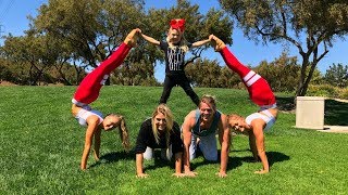 Extreme Yoga Challenge Ft Sav Cole amp Everleigh [upl. by Aicenek714]