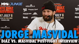 Jorge Masvidal Disputes Scoring in Loss to Nate Diaz 8 Rounds to 2 is Fcking Nuts [upl. by Leyameg]