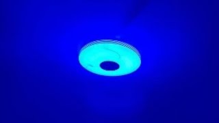 OTREN Plafonnier LED Musique Dimmable RGB 3600LM Un plafonnier avec haut parleur intégré idéal [upl. by Inotna]