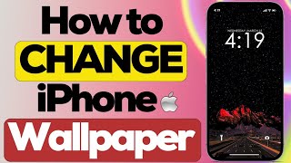 How to CHANGE Wallpaper on iPhone 2024 Update [upl. by Norabel]