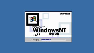 Windows NT 50 Server Startup and Shutdown Screen Evolution [upl. by Ardnasac794]