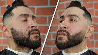 How to Shape a DUCK TAIL BEARD  Beard Enhancement  Barber Tutorial [upl. by Beilul314]