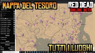 Mappa completa collezionista  App Online con tutti i LUOGHI  RED DEAD ONLINE ITA [upl. by Anaihs]