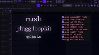 FREE LOOPKIT PLUGG LOOP KIT  quotRUSHquot Mexikodro Stoopidxool Brocasito Kashdami Jaydes [upl. by Arraic]