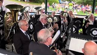 8  Great British Marches Knottingley Silver Band  Wetherby Bandstand  21st July 2024 [upl. by Ok]