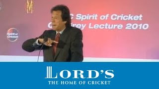 MCC Spirit of Cricket Cowdrey Lecture  Imran Khan [upl. by Goldstein]