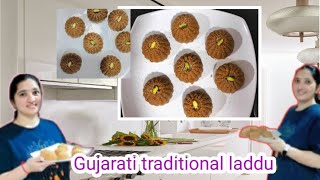 Gujarati traditional laddu ladoo recipe churma ladoo traditionalfood churmaladdu [upl. by Wymore]