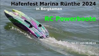 Hafenfest Marina Rünthe 2024 in Bergkamen RC Powerboote Teil 1😲 [upl. by Hege897]