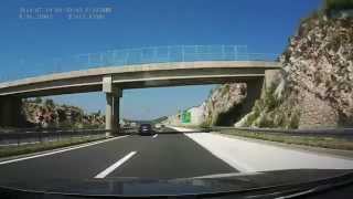 DVR 8  Chorwacja  Autostrada A1 Tunel quotSveti Rokquot  zjazd quotZadar 1quot [upl. by Ressler]