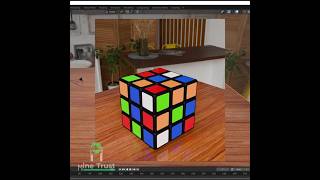 Rubiks Cube Tutorial Video in Blender blender blender3d 3dmodeling motiongraphics shorts [upl. by Yentyrb]