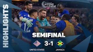 Highlights  United States vs Jamaica  202324 Concacaf Nations LeagueSemifinal [upl. by Notsyrb522]