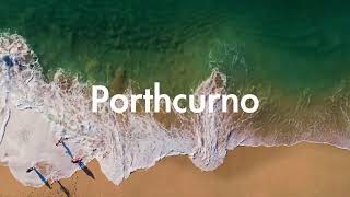 Porthcurno Beach CORNWALL by Drone [upl. by Dnomde]