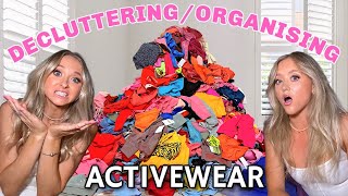 Insane ACTIVEWEAR collection CLOSET CLEAN OUT we found the perfect coat hangers and racks [upl. by Eiahpets633]