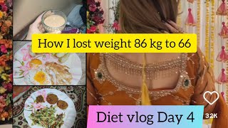 Diet Vlog ❤️‍🔥 Day 4  Start your Diet with me  30 days weight loss challenge  Huda Kashan vlogs [upl. by Nayrbo]