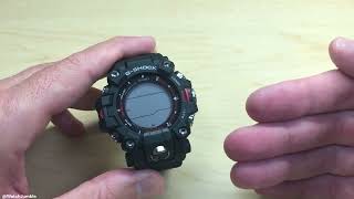 Casio GShock GW9500  General Settings [upl. by Suidaht64]