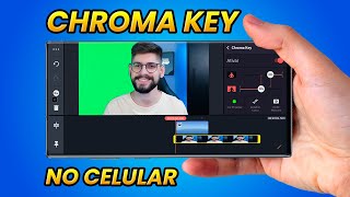 Como fazer CHROMA KEY com o celular  Chroma Key no Kinemaster [upl. by Nylra]