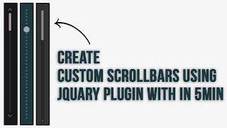 Create Custom Scrollbars Using jQuary Plugin with in 5Min  NoorHUB [upl. by Searle]