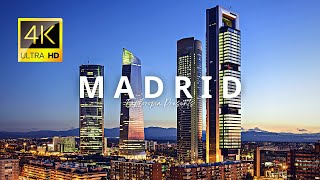 Madrid Spain 🇪🇸 in 4K 60FPS ULTRA HD Video by Drone [upl. by Gillead]