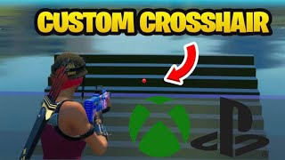 How To Get A Custom Crosshair In Fortnite On Xbox PlayStation OR Any Gaming Console [upl. by Eveineg]