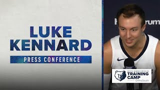 Luke Kennard  Grizzlies Media Day [upl. by Anawqahs]