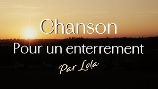 Chanson pour un enterrement  piano voix avec paroles [upl. by Oznol]