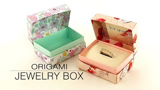 折り紙ジュエリーボックス💍Origami Jewelry Box [upl. by Keeley]