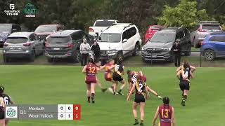 OEFN GRAND FINAL DIV 2 SENIOR WOMEN MONBULK V WOORI YALLOCK [upl. by Collete]