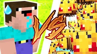 AGENTGB vs 200 ABEILLES MINECRAFT [upl. by Ecnarepmet]