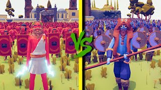 ANCIENT FACTION vs VIKING FACTION  Totally Accurate Battle Simulator TABS [upl. by Ecyob835]