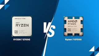 Ryzen 7 5700G vs Ryzen 7 8700G  Ultimate Processor Showdown [upl. by Ammon794]