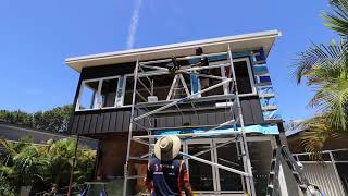 Installing Standing Seam colourbond cladding [upl. by Cornel170]