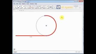 Tutorial Geogebra Circumference of Circle [upl. by Malinda]