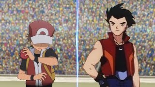 Pokémon Red Vs Drake Pokemon Origins Vs Orange League [upl. by Ilak328]