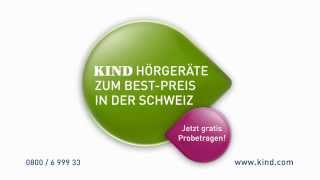 KIND Hörgeräte Werbespot  BestPreis in der Schweiz [upl. by Kaufmann282]