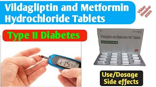 Vildagliptin and Metformin Hydrochloride Tablets Uses in hindi  Intraliptin M tabs  Dawa jankari [upl. by Ayotahc]