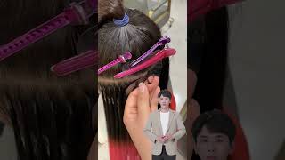 feather hair extensions hairextensions hairsalon hairstylist hairstyle [upl. by Nyvek896]