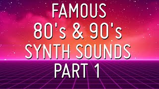 Famous synth sounds of the 80s and 90s Part 1 CMI Yamaha DX7 Korg M1 Roland D50 TX81Z [upl. by Manara483]