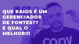 Gerenciador de Fontes Para Windows e Mac  O Melhor Para Designers [upl. by Nitsir]