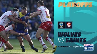 Highlights  Warrington Wolves v St Helens  2024 Betfred Super League Eliminator 2 [upl. by Hands79]