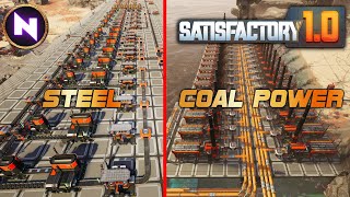 Early Game Designs STEEL 400m amp COAL POWER 2700 MW  02  Satisfactory 10  Lets Play [upl. by Tenney]