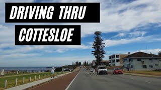 DRIVING AROUND COTTESLOE Perth Western Australia [upl. by Maclay]