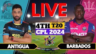 Antigua amp Barbuda Falcons vs Barbados Royals Live ABF vs BR Live Cpl Live 2024Match4 [upl. by Janka]