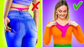 EASY FASHION HACKS  Clothes Tricks And DIY Ideas For Popular Girls And Parents By 123GO Genius [upl. by Hadleigh]