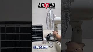 LEXING SOLAR DESK FAN LD012T [upl. by Crowe811]