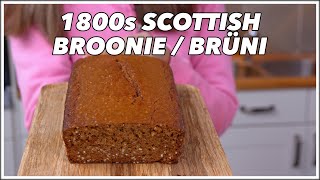 1800s Scottish Broonie  Brüni Recipe  Orkney Oatmeal Gingerbread  Old Cookbook Show [upl. by Annairdua]