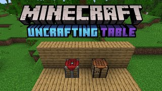 Uncrafting Table Addon for Minecraft [upl. by Whitby407]