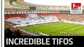 Stunning Derby Tifos in Bundesliga 2 [upl. by Devehcoy]